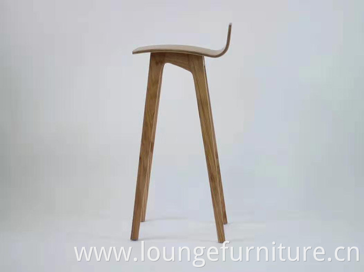 New Design Kitchen Bar Stool Wooden High Chair Set For Bar Table